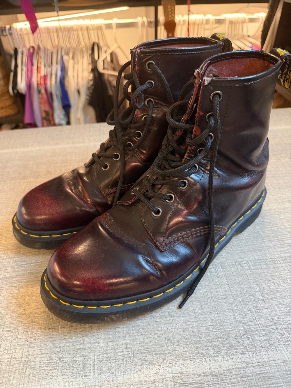 Dr Martens 1460 8 Eye Lace Up Boots - Men's Size 11